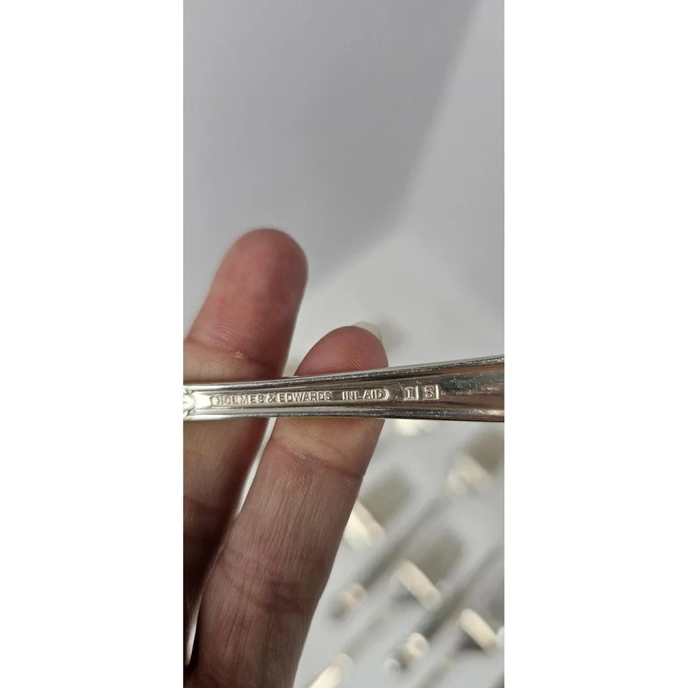 Holmes & Edwards Danish Princess IS Silverplate Dinner Forks Set of 12 Vintage